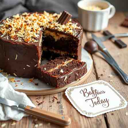 Chocolate Coconut Cake Recipe - Bake Yours Today